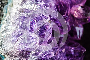 Amethyst crystals
