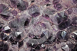 Amethyst geode with purple