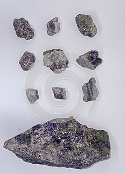 Amethysts from Kletno, Poland