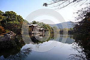 Amezing view of west lake and nature in Hangzhou city