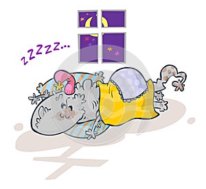 Amiable sleeping Monster.