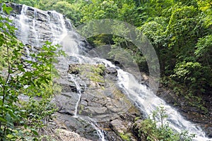 Scenic view of Amicalola Falls, Georgia, USA in summer season. photo