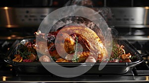 Amid the hustle and bustle one thing remains constant the aroma of roasting turkey evoking memories and anticipation for