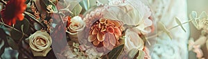 Amidst a dreamscape of vintage hues the chronicle of matrimony blooms