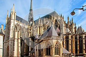 Amiens Cathedral. French Gothic architecture photo