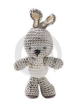 Amigurumi grey rabbit