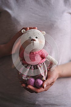 Amigurumi toy. Teddybear