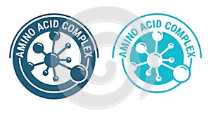 Amino acid complex label with molecules