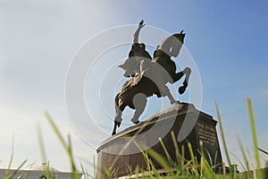 The Amir Temur monument in Tashkent city, Uzbekistan