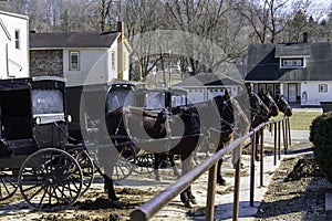 Amish buggies in Ohioâ€™s Amish Country