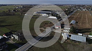 Amish Family Wedding as Seen by a Drone