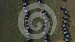 Amish Family Wedding as Seen by a Drone