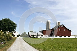 Amish farm and house