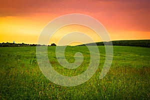 Amish Farm sunset