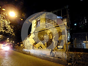 Amitabh Bachan graffiti in Bandra
