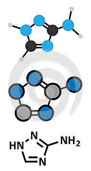 Amitrol (3-Amino-1,2,4-triazole, 3-AT) herbicide molecule