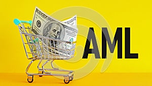 AML Anti-Money Laundering as Business and financial concept photo
