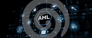 AML Anti Money Laundering Financial Bank Abstract Business Technology Concept illustration photo