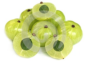 Amla fruits with selective focus