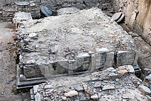 Amluk dara stupa in the Swat valley is an unprotected stupa and is being damaged by treasure seekers