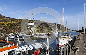 Amlwch Port on Anglesey, Wales, UK in early Spring.