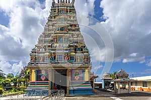 Amma Tookay temple or kovil main gate, Mauritius.
