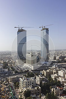 Amman city - Jordan Gate towers beautiful sky winter