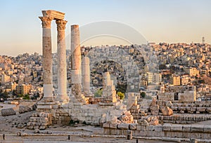 Amman Jordan Middle East sunset cityscape