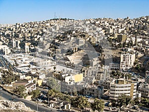 AMMAN, JORDAN - OCTOBER 20, 2011: View point of building in Amman, Jordan on October 24, 2011
