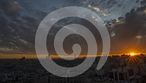 Amman at sunset