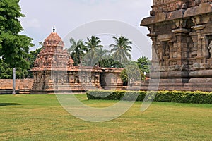Amman temple of goddess Brihannayaki, Brihadisvara Temple complex, Gangaikondacholapuram, Tamil Nadu, India