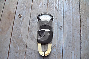 Old black ammeter