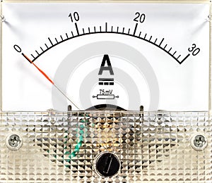 Ammeter. Device for measuring the strength of electric current.