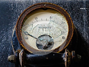 Ammeter Featuring Smashed Glass