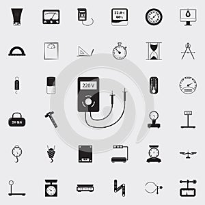 ammeter icon. Detailed set of Measuring Elements icons. Premium quality graphic design sign. One of the collection icons for websi