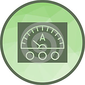 Ammeter icon vector image.