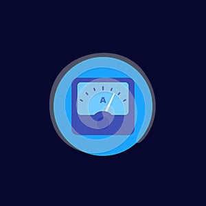 Ammeter icon for web and apps