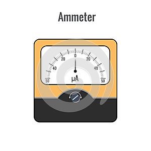 Ammeter is a physical device for measuring the current in the electrical circuit