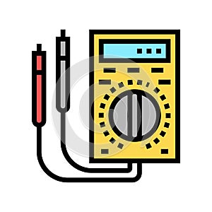 ammeter tool color icon vector illustration