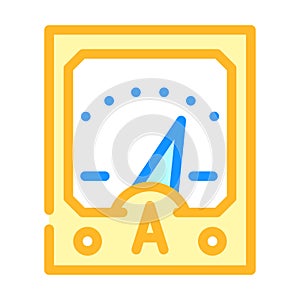 ammeter tool color icon vector illustration