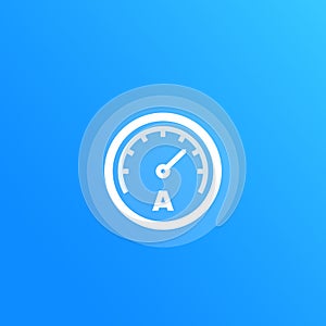 Ammeter vector icon