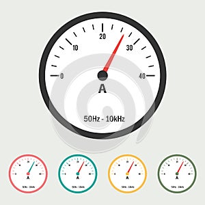 Ammeter Vector Illustration