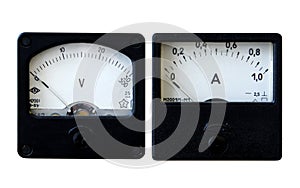 Ammeter and voltmeter