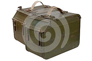 Ammo Can for ammunition belt for a 12.7 mm heavy machine gun DShK used by the former Soviet Union