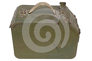 Ammo Can for ammunition belt for a 12.7 mm heavy machine gun DShK used by the former Soviet Union