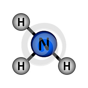 Ammonia molecule icon