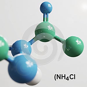 Ammonium Chloride Molecular Model