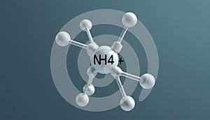 Ammonium Ion (NH4+) Molecular Structure: A 3D Model Representation