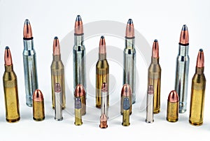 Ammunition for handguns and rifles