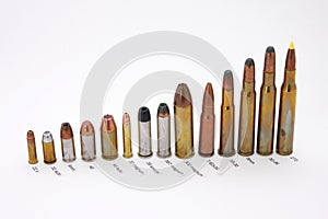 Ammunition, labeled for caliber